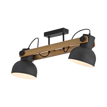 Plafoniera CUP 2.0 negru Zuma Line 15744-18, 26x16.6 cm, 2xE27