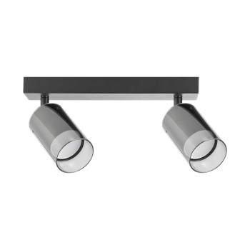 Plafoniera REN negru Zuma Line OB-2211BD-2-BK, 26x6 cm, 2xGU10