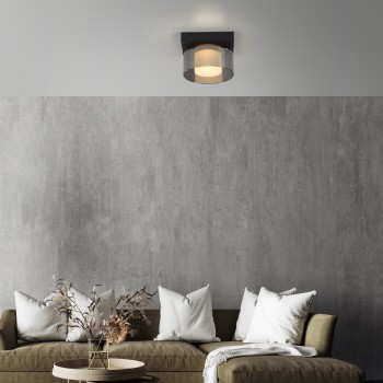 Plafoniera LED RIKA negru Zuma Line 6162-18, D15 cm, 6W, RGB