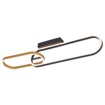 Plafoniera LED RAVON auriu Zuma Line C241145502A, 83x16 cm, 24W