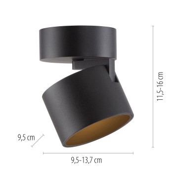 Plafoniera LED PURE CUP negru Zuma Line 6226-18, 13.7x9.5 cm, 15W
