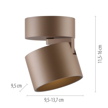 Plafoniera LED PURE CUP maro Zuma Line 6226-97, 13.7x9.5 cm, 15W