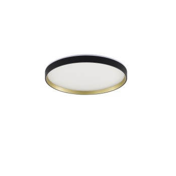 Plafoniera LED ORBITRAL negru Zuma Line MS750400R-BK&GD, D40 cm, 40W