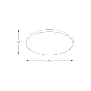 Plafoniera LED VERI auriu Zuma Line WM-C7300-S-G, D37 cm, 32W