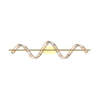 Plafoniera LED ATHESA auriu Zuma Line MX3170-1-3GT, 25x110 cm, 26W