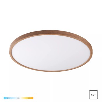 Plafoniera LED CAMI lemn Zuma Line WM-BP1108-L-W, D60 cm, 48W