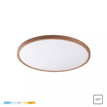 Plafoniera LED CAMI lemn Zuma Line WM-BP1108-M-W, D50 cm, 42W