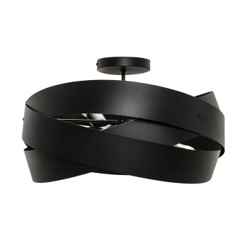 Plafoniera TORNADO negru Zuma Line 1116, D50 cm, 3xE27