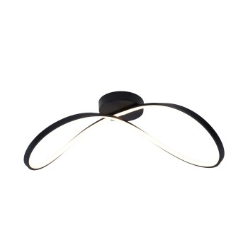 Plafoniera LED ERDA negru Zuma Line 19600C-BK, 70.5x30 cm, 45W