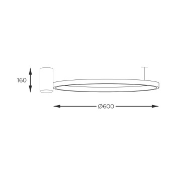 Plafoniera LED HORIK negru Zuma Line 89429-60BK, D60 cm, 32W