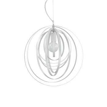 Pendul modern DISCO SP1, IDEAL LUX, D46cm, E27 60W, alb - 1
