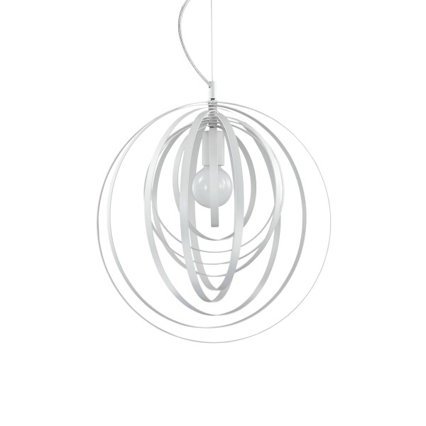 Pendul modern DISCO SP1, IDEAL LUX, D46cm, E27 60W, alb - 1