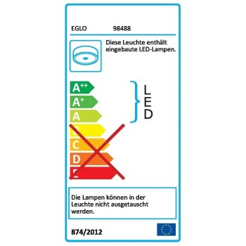 Plafoniera moderna POZONDON 98488 Eglo, LED 24W, 2400lm, 3000K, auriu - 1