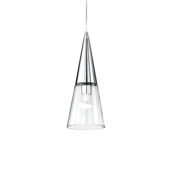 Pendul modern CONO SP1 IDEAL LUX, D15cm, E14, 40W, crom - 1