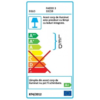 Proiector de exterior cu senzor FAEDO 33159 EGLO, LED 50W, 4800lm, alb - 1