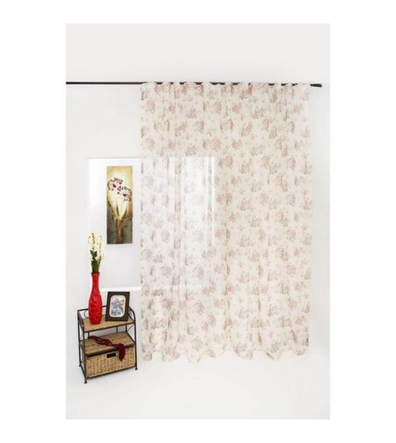 Perdea Blanca Mendola Home Textiles, 300x245cm, cu rejansa, roz - 1