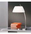 Lampa de birou Malmo - Kolarz, placat nickel, sticla alba
