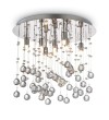 Plafoniera moderna cu cristale MOONLIGHT PL8 077796 Ideal Lux, crom Plafoniera moderna cu cristale MOONLIGHT PL8 077796 Ideal Lux, crom