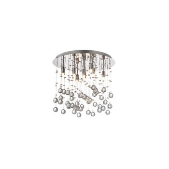 Plafoniera moderna cu cristale MOONLIGHT PL8 077796 Ideal Lux, crom - 1 Plafoniera moderna cu cristale MOONLIGHT PL8 077796 Ideal Lux, crom - 1