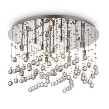 Plafoniera moderna cu cristale MOONLIGHT PL12 077802 Ideal Lux, crom - 1