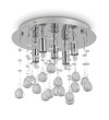Plafoniera moderna cu cristale MOONLIGHT PL5 094649 Ideal Lux, crom Plafoniera moderna cu cristale MOONLIGHT PL5 094649 Ideal Lux, crom