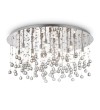 Plafoniera moderna cu cristale MOONLIGHT PL15 077819 Ideal Lux, crom Plafoniera moderna cu cristale MOONLIGHT PL15 077819 Ideal Lux, crom