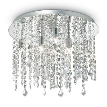 Plafoniera moderna cu cristale ROYAL PL8 052991 Ideal Lux, crom - 1
