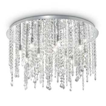 Plafoniera moderna cu cristale ROYAL PL12 053004 Ideal Lux, crom - 1