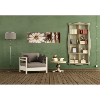 Tablou pictat manual Margaret, dimensiunea 50x150cm - 1
