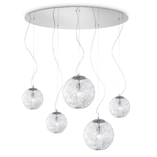 Lustra moderna MAPA MAX SP5 091112 Ideal Lux, aluminiu - 1