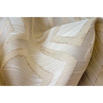 Draperie Giuseppe Mendola Home Textiles, 140x245cm, cu rejansa, crem-gri - 2