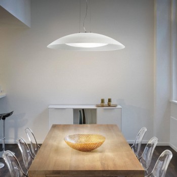Pendul modern LENA SP3 035727 Ideal Lux, D64 cm, alb - 1