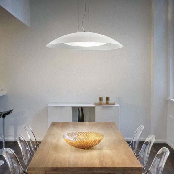 Pendul modern LENA SP3 035727 Ideal Lux, D64 cm, alb - 1
