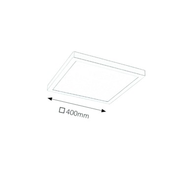 Plafoniera tip spot de suprafata Lois - 2670 Rabalux, L40, LED 36W, 2500lm, 4000k, crom satinat - 1
