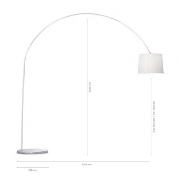 Lampadar modern DORSALE PT1 014371 Ideal Lux, negru - 1