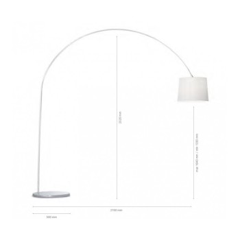 Lampadar modern DORSALE PT1 TOTAL 095127 Ideal Lux, alb - 1