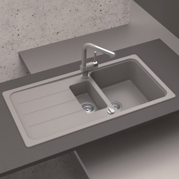 Chiuveta Bucatarie SCHOCK FORMHAUS D-150L Nero Cristalite, negru - 1