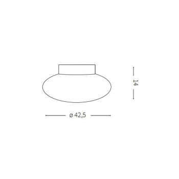 Plafoniera moderna SMARTIES BIANCO PL2 D40 032047 Ideal Lux, alb - 1 Plafoniera moderna SMARTIES BIANCO PL2 D40 032047 Ideal Lux, alb - 1