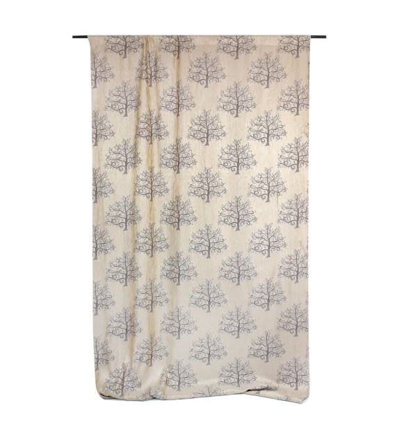 Draperie Erinn Mendola Home Textiles, 140x260cm, cu rejansa, crem-maro