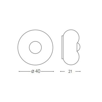 Plafoniera moderna ARIZONA PL3 214504 Ideal Lux, alama-alb