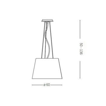 Pendul modern NORDIK SP6 161662 Ideal Lux, negru - 1