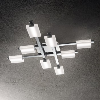 Plafoniera LED MIKADO PL8 196657 Ideal Lux, 4400 lm, crom - 1