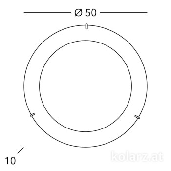 Plafoniera SERENA, Libertà Gold, KOLARZ, D50, E27, 4X60W, placat cu aur 24K - 1