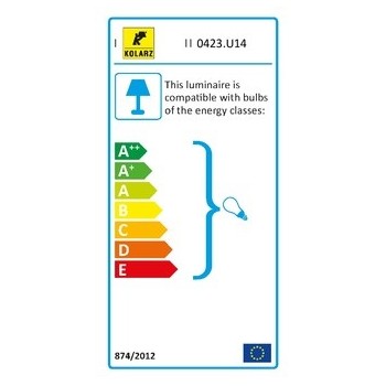 Plafoniera SERENA, Libertà Gold, KOLARZ, D50, E27, 4X60W, placat cu aur 24K - 1