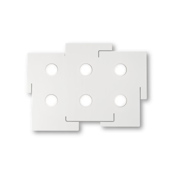 Plafoniera moderna TOTEM PL6 215785 Ideal Lux, alb - 1