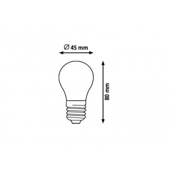 Bec LED E27 cu filament - 1595 Rabalux, 4W, 450lm, lumina calda - 1