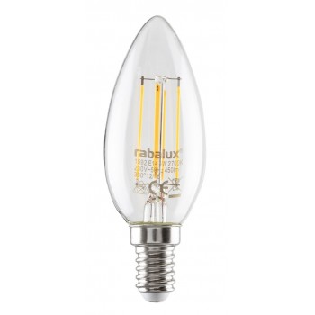 Bec LED E14 cu filament - 1592 Rabalux, 4W, 450lm, lumina calda - 2