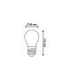 Bec LED cu filament - 1596 Rabalux, E27, 7W, 850lm, lumina calda