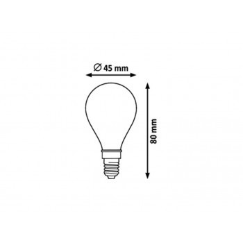 Bec LED E14 cu filament - 1694 Rabalux, 4W, 470lm, A++, lumina neutra - 2