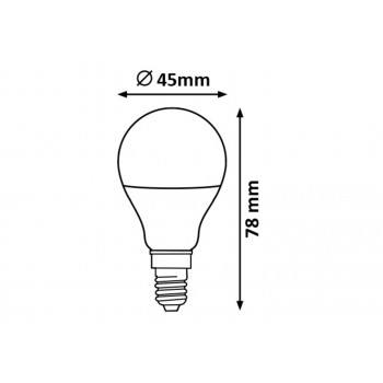 Bec LED E14 - 1685 Rabalux, 5.6W, 530lm, lumina neutra 4000K - 2